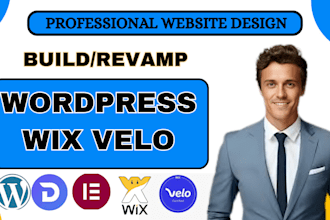 develop revamp wordpress website design wix velo code seo wix website redesign