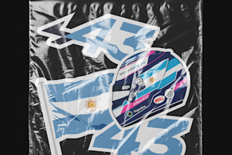 design custom stickers for social media or products
