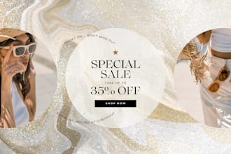design attractive web banner, website banner, shopify banner, slider or header