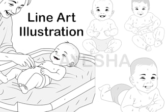 create beautiful line art for you