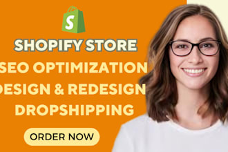 build shopify store website design dropshipping store ecommerce website