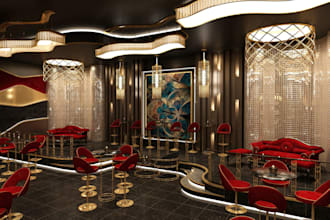 stylish 3d interior restaurant design,3d hotel ranch resort,cafe,lounge,3dsmax