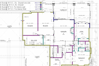 do drywall framing quantity takeoff cost estimate by stack planswift