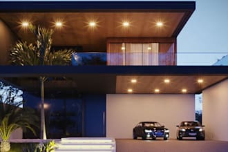 redesign 3d apartment rendering, residential building,lease, exterior design cgi