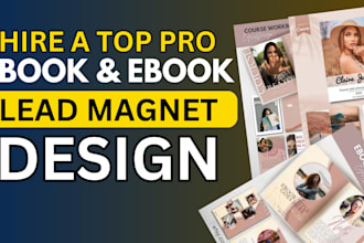 create canva ebook design, workbook design, and lead magnet design
