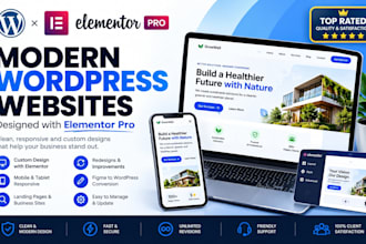 design a wordpress website with elementor