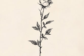 design custom minimalist tattoo in line art style
