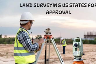 ca, wa, fl, ny, tx, al, US stamp land surveying report plans stamp for approval