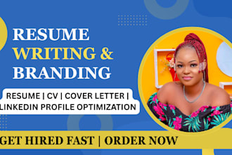 write a professional resume cover letter CV and optimize your linkedin profile