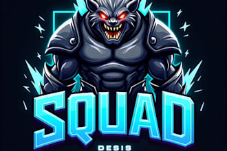 design high quality esport tanker squad mascot logo with creative concepts