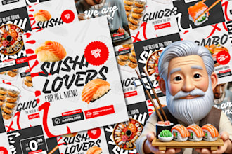 do instagram collection and facebook for your sushi restaurant