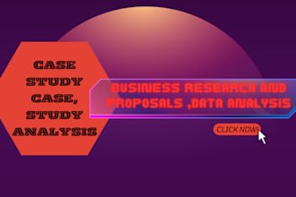 do case study analysis research reports and proposals