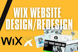 do wix website, wix business, wix booking website design and redesign
