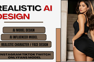 do ai influencer model consistent face for fanvue onlyfans model product image