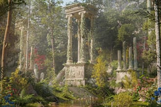 create background for 3d game environment design 3d world building video game 3d