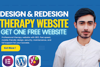 create a professional therapy, healthcare, counseling, couching website