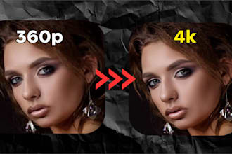 improving photo quality 360p to 4k