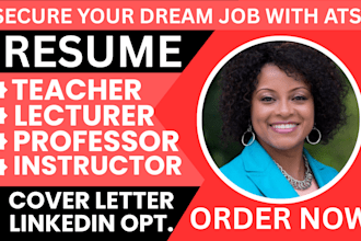 write ats teacher, adjunct instructor, lecturer, professor resume