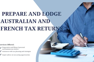 prepare and lodge australian and french tax returns