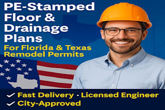 pe stamp your drainage, floor plan for home remodel for florida texas permits