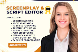 do script editing proofread your screenplay and format movie true crime script