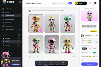 develop ai graphic design software, auto generate ai app, nft generate app