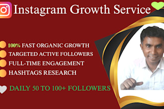 be your instagram marketing manager and growth your account