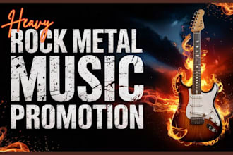 do organic heavy rock and metal music promotion and playlist pitch for audiences