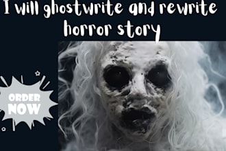 ghostwrite or rewrite your eerie horror story