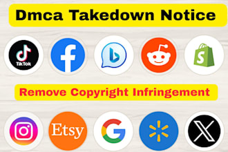remove and report facebook tiktok youtube instagram reddit under dmca
