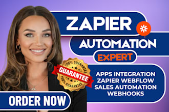 automate your workflows with zapier automations or API zaps, automation expert