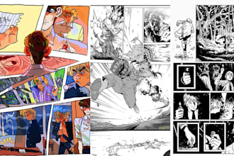 draw an anime style comic book, nsfw comic art, anime comic art, manga art