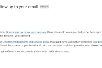 get google ads g2 financial and gov documents and services
