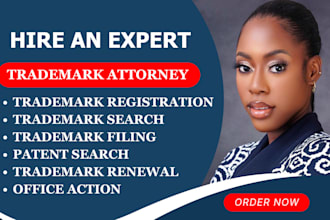 be your US licensed attorney for a trademark application with uspto