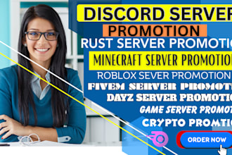 do fivem server promotion, fivem game server ads, rust server promotion, mass dm