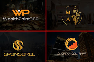 make minimalist modern logo for your business