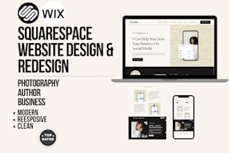 design squarespace, website redesign photography book author business website