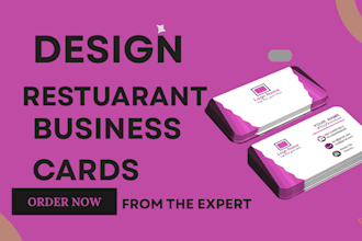 design restuarant business cards and stationary on canva restuarant flyer logo