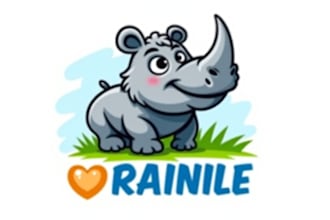create a custom rhino mascot logo for your brand