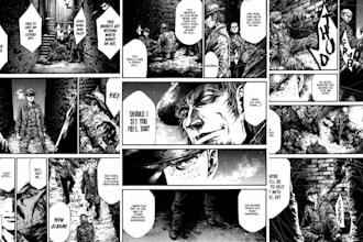 draw manga storyboard anime manga comic page manga artist webtoon manga art