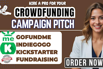write your crowdfunding campaign pitch for kickstarter gofundme indiegogo