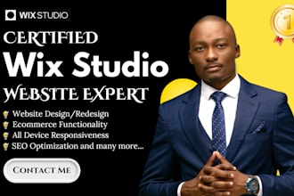 design and redesign wix studio website, wix studio website design