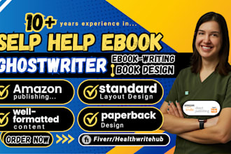 write self help, wellness, mental health, life coach, motivational journal ebook