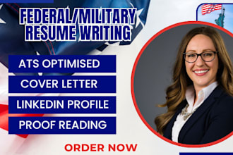 provide ats federal military, veteran resume writing for ksa, ecqs, mtqs usa job