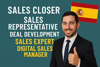be your sales representative sales closer digital sales business lead generation