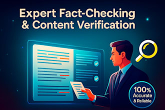 check facts and verify your article or ai generated content