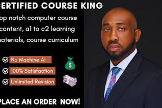 create computer course content, a1 to c2 learning materials, course curriculum