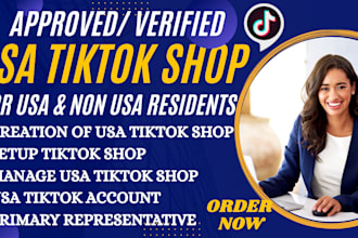 create USA tiktok shop for non resident USA tiktok account USA tiktok shop