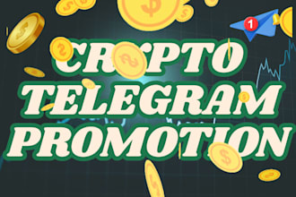 crypto telegram promotion, telegram channel promotion for organic channel growth