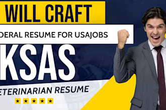 craft federal resume for usajobs, ksas, veterinarian resume